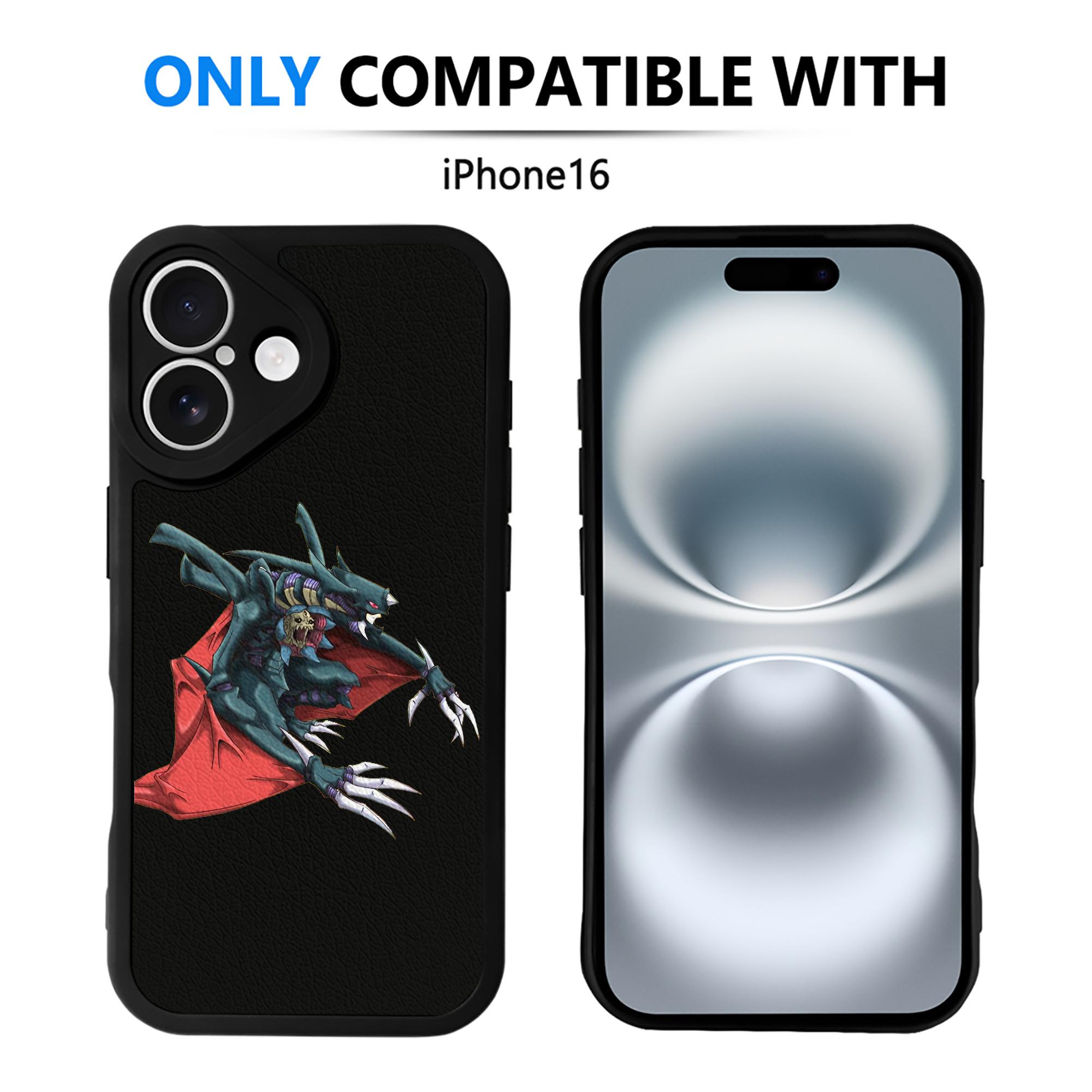 遊☆戯☆王 Yu-Gi-Oh! 【iPhone 16シリーズ対応】シリコンスマホケース（レザー調） 材質：シリコン